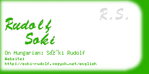 rudolf soki business card